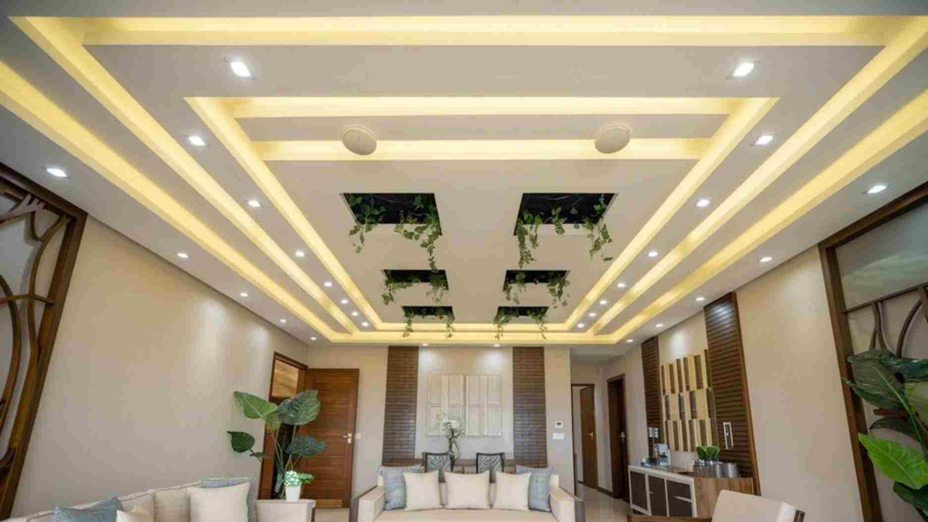 False Ceiling Wallpaper Ideas